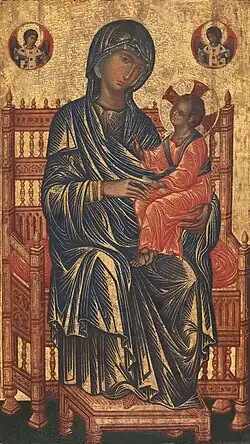 Vierge à l'Enfant (« Madonne Kahn »). Peintre italo-byzantin, vers 1250-1275, Washington, National Gallery of Art.
