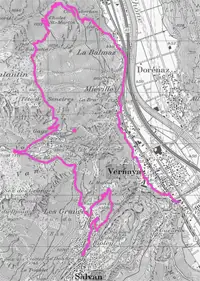 Itinéraire du Géoglyphe de Grand Tête.