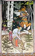 Ivan Bilibine Ivan Tsarévitch chevauchant le loup gris (1899)