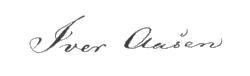 signature d'Ivar Aasen