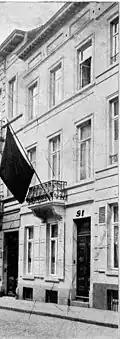 La maison de Gabriel Van Dievoet, rue Souveraine, 91, à Ixelles.