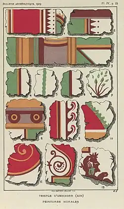 Dessins en couleurs de motifs décoratifs.