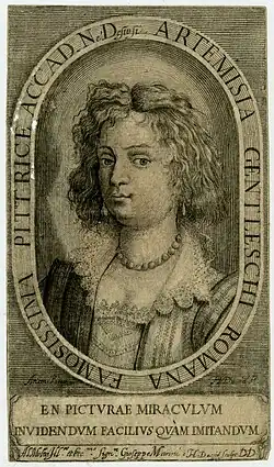 Artemisia Gentileschi Romana Famosissima Pittrice Accad., 1628, British Museum.