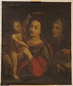 Jésus couronnant sa mère, XVIIIe&nbsp;siècle, dépôt de l'hôpital.