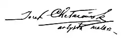 signature de Józef Chełmoński