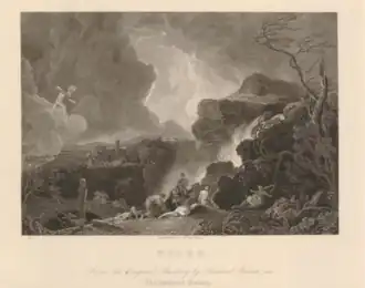 Niobe, de John Charles Varrall d'après Richard Wilson (1836, British Museum).