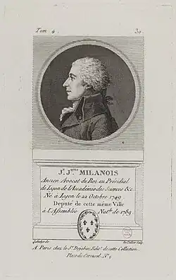 Jean-Jacques-François Millanois, député du tiers état. Musée Carnavalet.