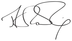 Signature de J. K. Rowling