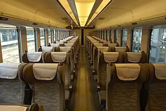 Intérieur de la voiture "u-seat" (à réservation obligatoire)