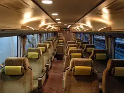 Intérieur de la "Green car".