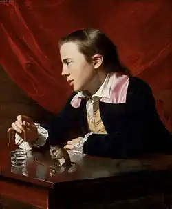 John Singleton Copley, Garçon à l'écureuil, 1765, (76,8 × 63,5 cm), musée des beaux-arts de Boston.
