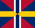 Drapeau des Royaumes Unis de Suède et de Norvège