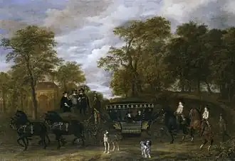 Cornelis de Graeff dans Soestdijk, peint par Jacob van Ruisdael et Thomas de Keyser