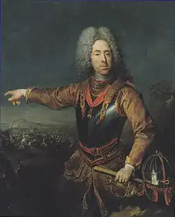 Jacob van Schuppen, Prince Eugene of Savoy after the Battle of Belgrade on 16 August 1717 (1718).