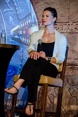 Jacqueline Samuda, actrice incarnant la goa'uld Nirrti (Gatecon, 2016)