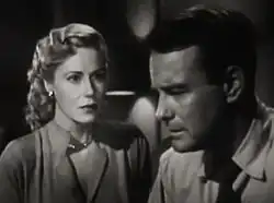 Avec Lew Ayres, dans La Capture (1950)