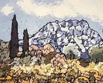 La Brêche aux Moines (1992). (50&nbsp;×&nbsp;61&nbsp;cm)