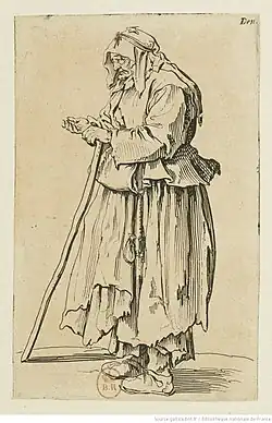 no&nbsp;23 : La mendiante venant de recevoir la charité