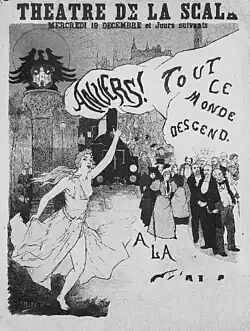 Affiche pour le Théâtre de la Scala à Anvers (1891).