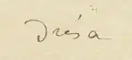 signature d'André Saglio