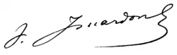 Signature de Jacques Isnardon
