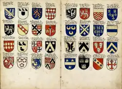 Copie de l'armorial de la cour amoureuse (BNF naf 25274)