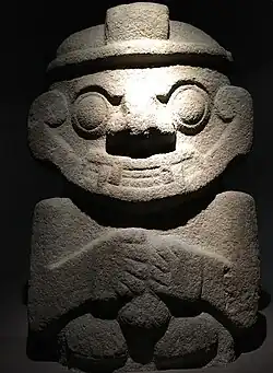 Homme-jaguard. Site de San Agustín, Ier – VIIIe&nbsp;siècle EC.