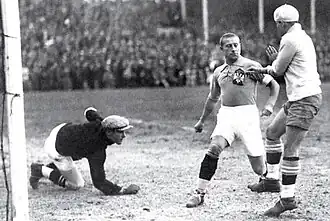 Action de jeu de Yougoslavie-Brésil