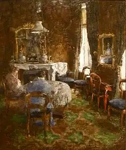 James Ensor, Un Salon bourgeois de 1881 (1881).