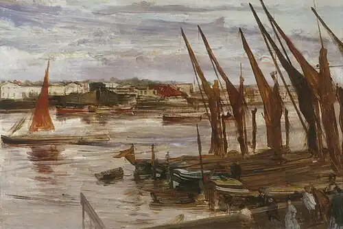 Battersea Reach (Le Quai), 1863Washington, National Gallery of Art