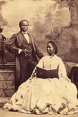 Sara Forbes Bonetta et James Pinson Labulo Davies, 1862.
