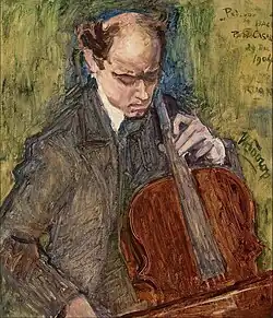 Pablo Casals au violoncelle, 1904, Rotterdam, musée Boijmans Van Beuningen.