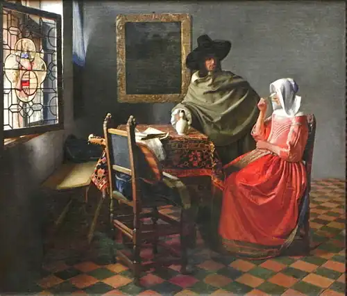 Vermeer, Le Verre de vin, 1658.