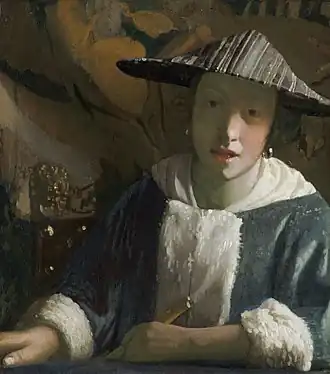 Johannes Vermeer, La Jeune Fille à la flûte, 1665-1670.