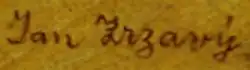 signature de Jan Zrzavý