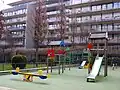 L'aire de jeux.