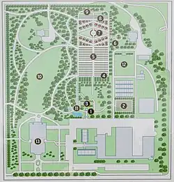 Plan du Jardin botanique Roger-Van den Hende.