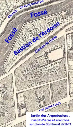 Lotissement des religieuses Saint-Gervais à l’est de la rue de Turenne en 1652