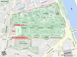 Les constructions de Charles Rohault de Fleury dans le Jardin des plantes de Paris, subsistant au XXIe&nbsp;siècle.