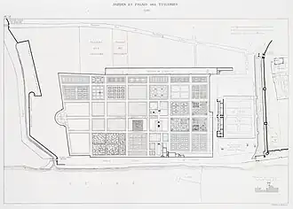 Plan du château et de ses jardins en 1585.