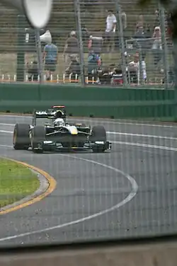 Photo de la Lotus T127 de Trulli à Melbourne