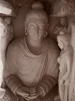 Buddha. Site de Jaulian. Taxila Ve&nbsp;siècle.