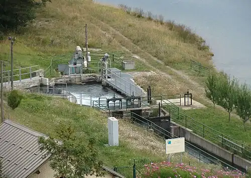 Canal de Gap transportant les eaux du Drac notamment pour irriguer les cultures dans la vallée de Gap.