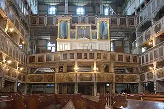 Tribune pour l'orgue. Jawor, Pologne.