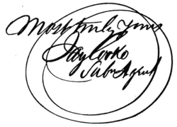 signature de Jay Cooke