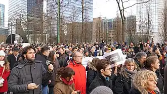 Bruxelles, Belgique, le 11 janvier 2015.