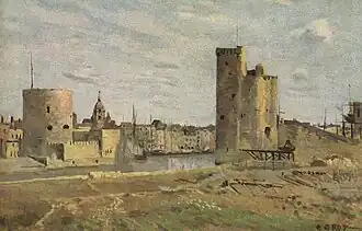 Les deux tours, par Jean-Baptiste-Camille Corot, 1851.