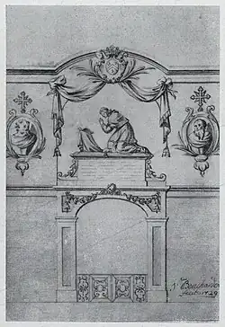 Jean-Baptiste Bouchardon, Projet de tombeau pour l'abbé Fyot (1729).