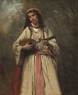 Gitane à la mandoline, vers 1870Camille CorotNational Gallery of Art