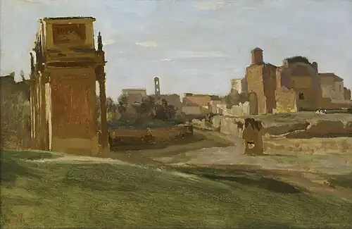 L'Arc de Constantin et le Forum, RomeCamille Corot, 1843The Frick Collection, New York